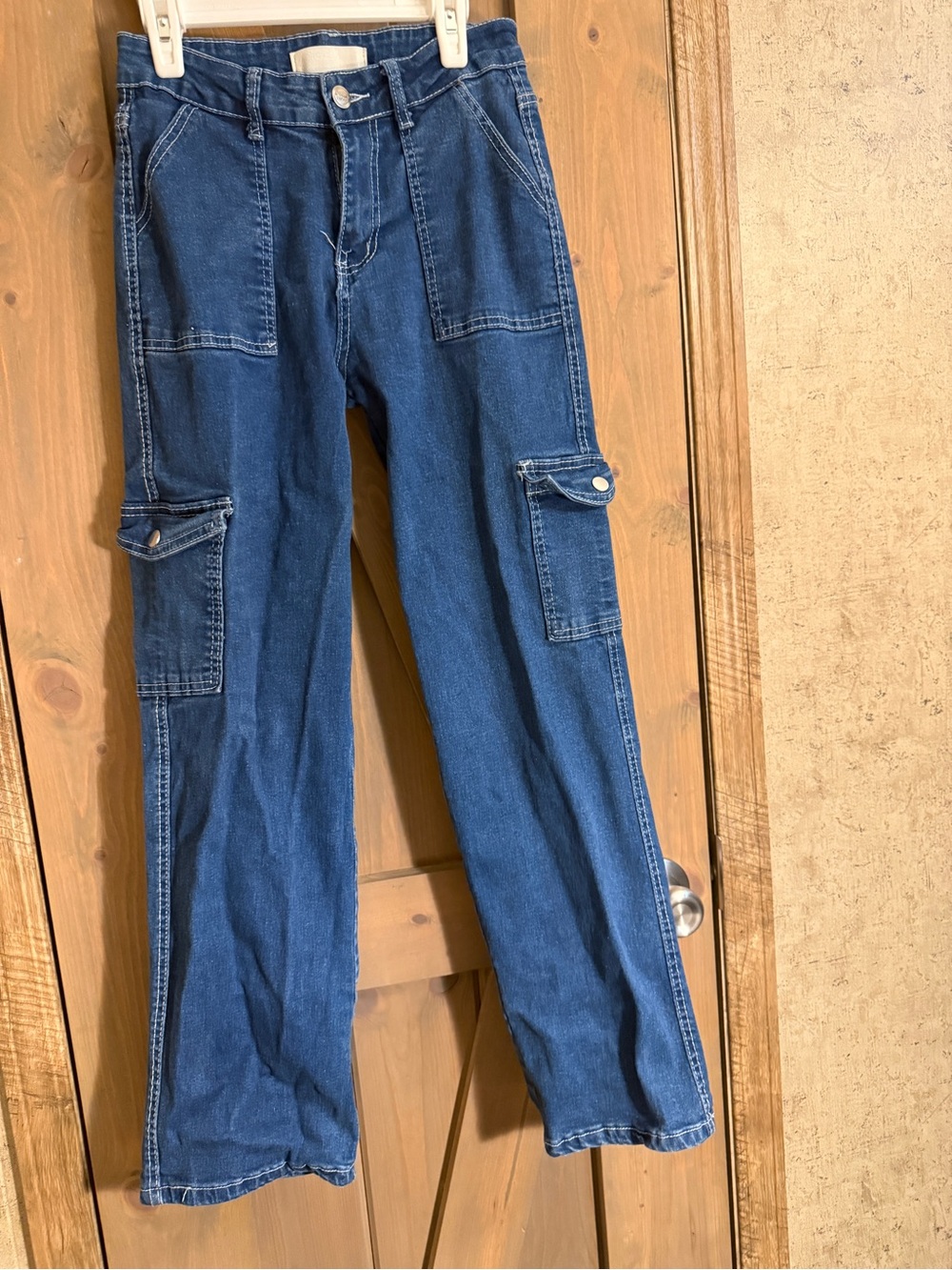 Angels of Difference BlueCargo Jeans with Patch Pockets